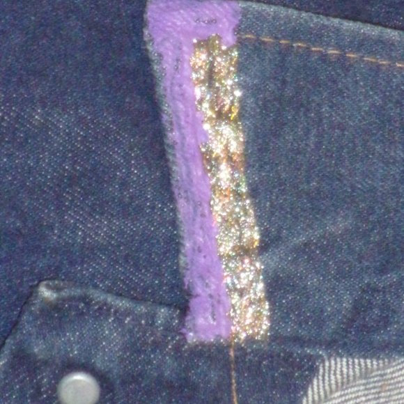 Vintage Rustler Womens XL Dark Blue Denim Jacket with Embroidered Thunderbird - Picture 4 of 15